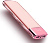 Powerbank met 5.000mAH externe batterij smartphone oplader Pink