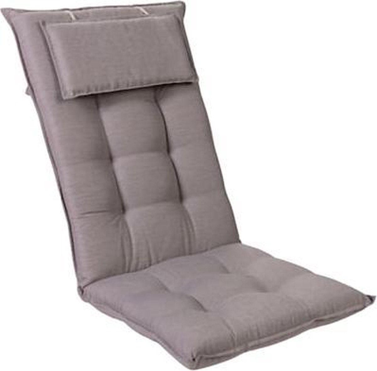 Blumfeldt Sylt Tuinkussen - stoelkussen - zitkussen - hoge rugleuning - hoofdkussen - 50 x 120 x 9 cm - UV-bestendig polyester