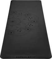 CAPITAL SPORTS Ojas Elite Yogamat - Fitness mat  183 x 0,4 x 61 cm - anti-slip - oprolbaar - natuurrubber - biologisch & hygienisch - Incl. draagtas met schouderriem