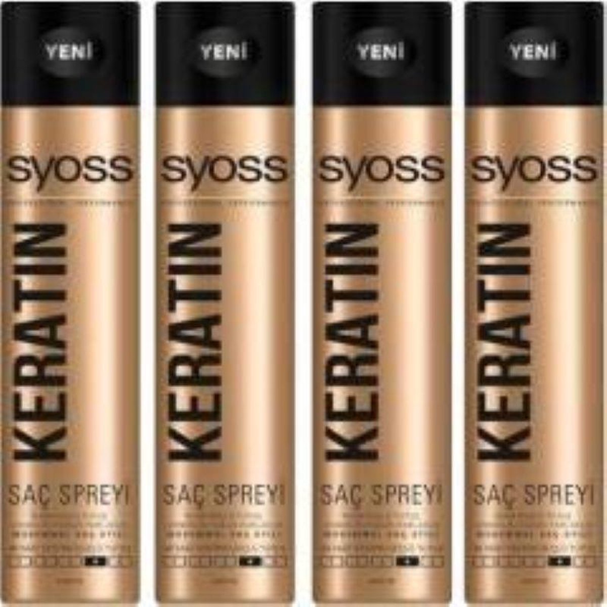 Syoss Haarspray / Haarlak – Keratine - Voordeelverpakking 4 x 400 ml |  bol.com