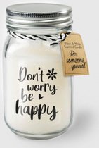 Paper Dreams Geurkaars Vanille – Don't worry be happy