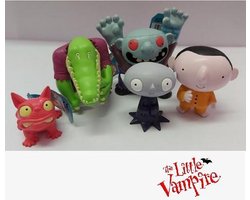 De kleine vampier griezel speelset - 5 figuurtjes - 6cm - halloween