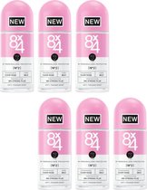 8 x 4 Deo Roller Clear Rose - Deodorant - 6x 50 ml - Voordeelverpakking