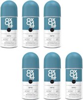 8x4 Men Deodorant Roller No. 9 Dry Cool - Voordeelverpakking 6 x 50 ml