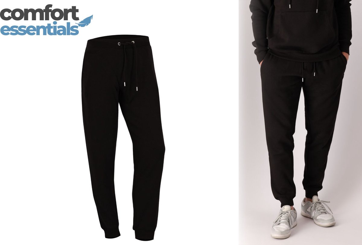 Comfort Essentials Joggingbroek Heren - Zwart - L - Trainingsbroek Heren - Sweatpants - Traingspak Heren