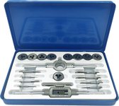 20-delige Schroefdraad Reparatie en Tap Set M3–M12 – Draadherstel Gereedschap met Tappen en Reparatie Inserts – Voor Staal en Aluminium – Inclusief Opbergkoffer
