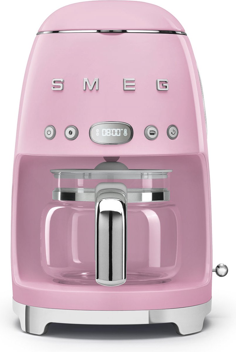 SMEG DCF02PKEU - Filterkoffiemachine - Roze - Warmhoudfunctie