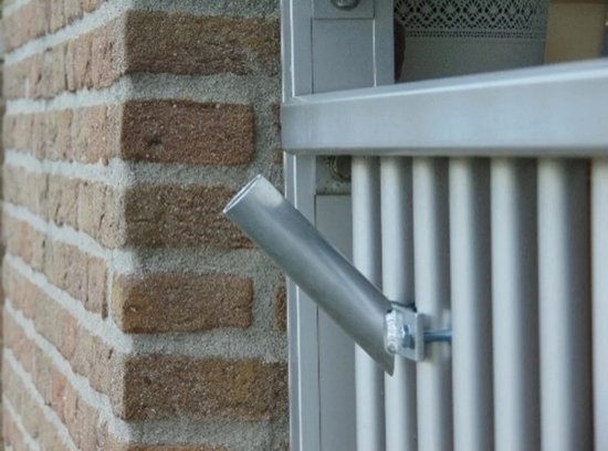 Vlaggenstokhouder Balkon - Sterke Vlaggenstok Houder Aluminium - Gevelhouder - Nederlandse vlag - Koningsdag
