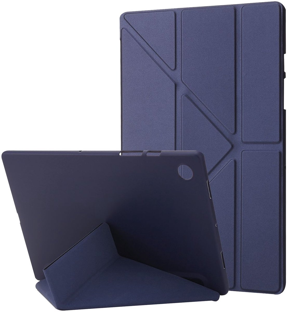 Mobigear Tablethoes geschikt voor Samsung Galaxy Tab A9 Plus (2023) Hoes | Mobigear Origami Bookcase - Marineblauw