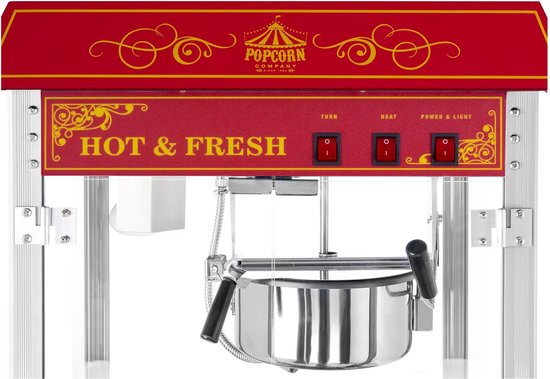 Popcornmachine - Retro design - Rood - Royal Catering — afbeelding 5