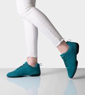 Suny Anna Kern 175 Petrol Dames Danssneakers met Splitzool en Spinpoint - Verwisselbare Inlegzolen - Salsa - Bachata - Latin - Jazz - SUNY - Petrol - 42