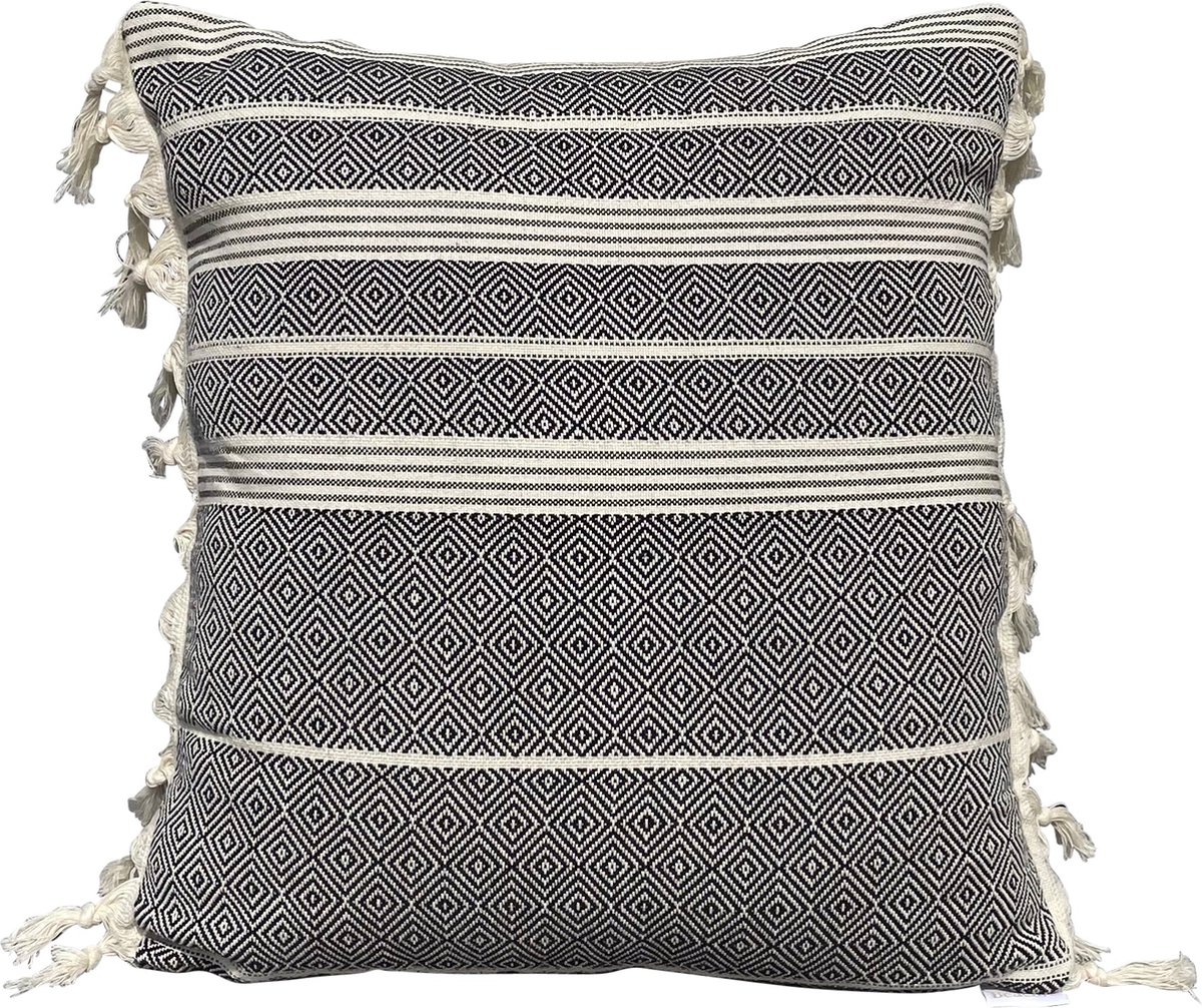 Beachie Blanes Zwart 50 x 50 cm Kussenhoes zonder vulling