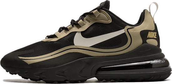 Nike Air Max 270 React Maat 42.5 Zwart Goud Beige Sneakers Heren bol