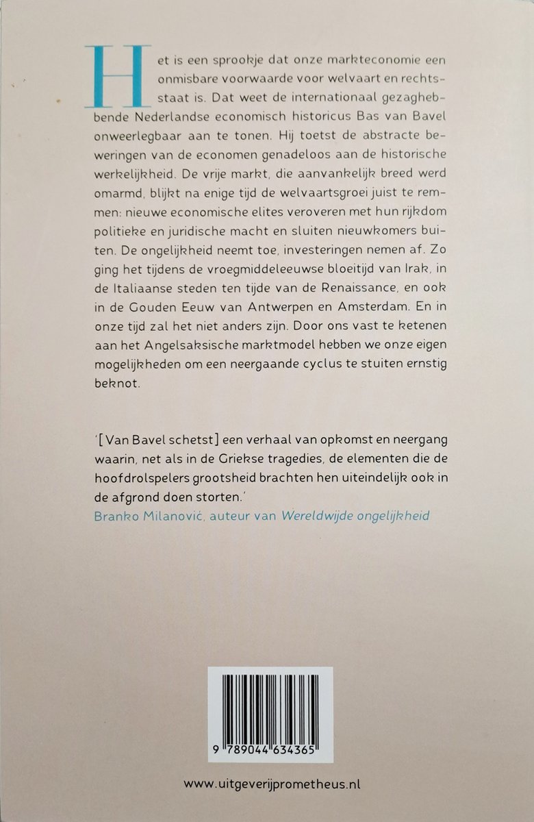 De onzichtbare hand - back cover