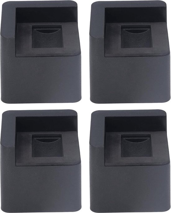 4pcs Bed Risers - Corner Fixed Casters - Chair Height Raisers - Couch ...