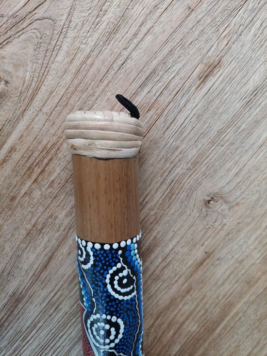 Bâton De Pluie Agogo En Bambou 60 Cm – Instrument De Musique Peint, Léger
