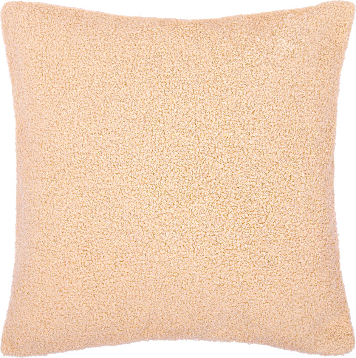 QUVIO Sierkussenhoes - Kussenhoes - Sierkussen 45x45 - Bruine kussens - Sierkussens bruin - Bruine teddy stof - Bruin