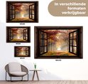 L'affiche de jardin avec une forêt d'automne est disponible en tailles 180x120, 120x80, 90x60 et 60x40 cm.