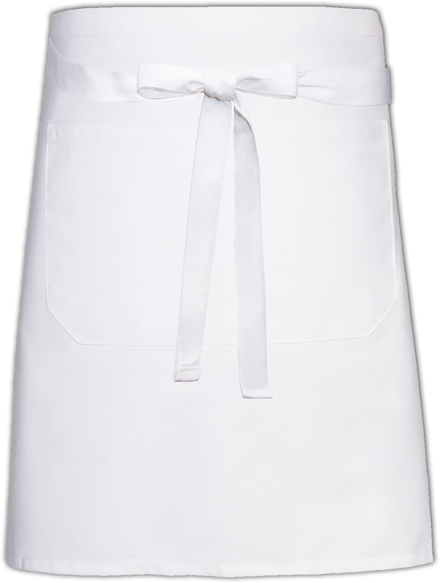 Bakkerssloof met zak - White - 50 x 90 cm - Link Kitchen Wear