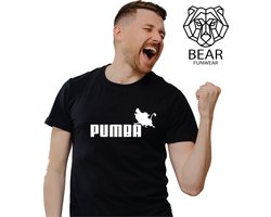 Pumba | Parodie shirt op het logo en merk Puma | Funshirt | Grappig t-shirt | Maat XXXXL