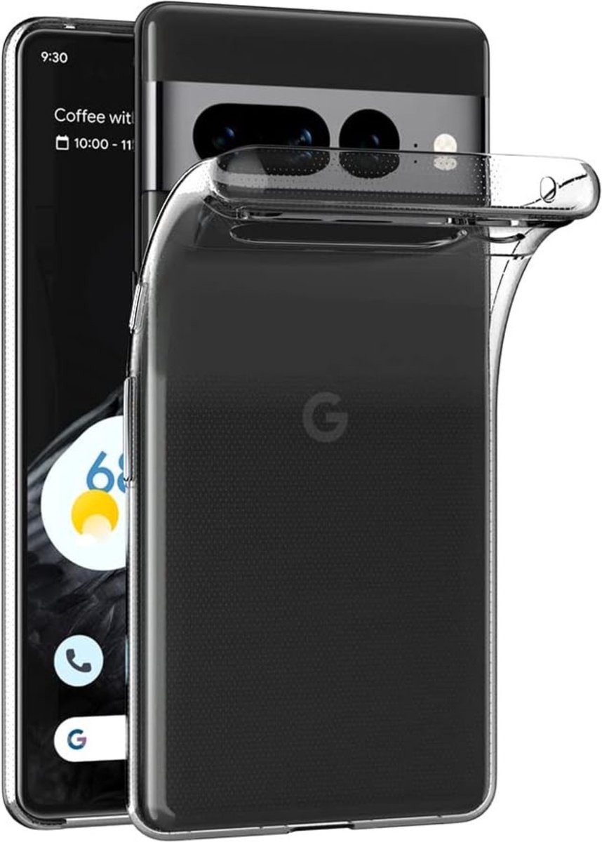 Hoesje voor Google Pixel 7 Pro backcover Shockproof siliconen Transparant