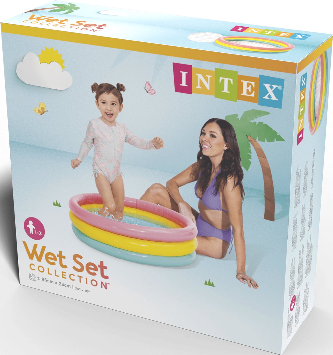 Intex Baby Opblaaszwembad Sunset Glow - Ø 86 x 25 cm — afbeelding 4