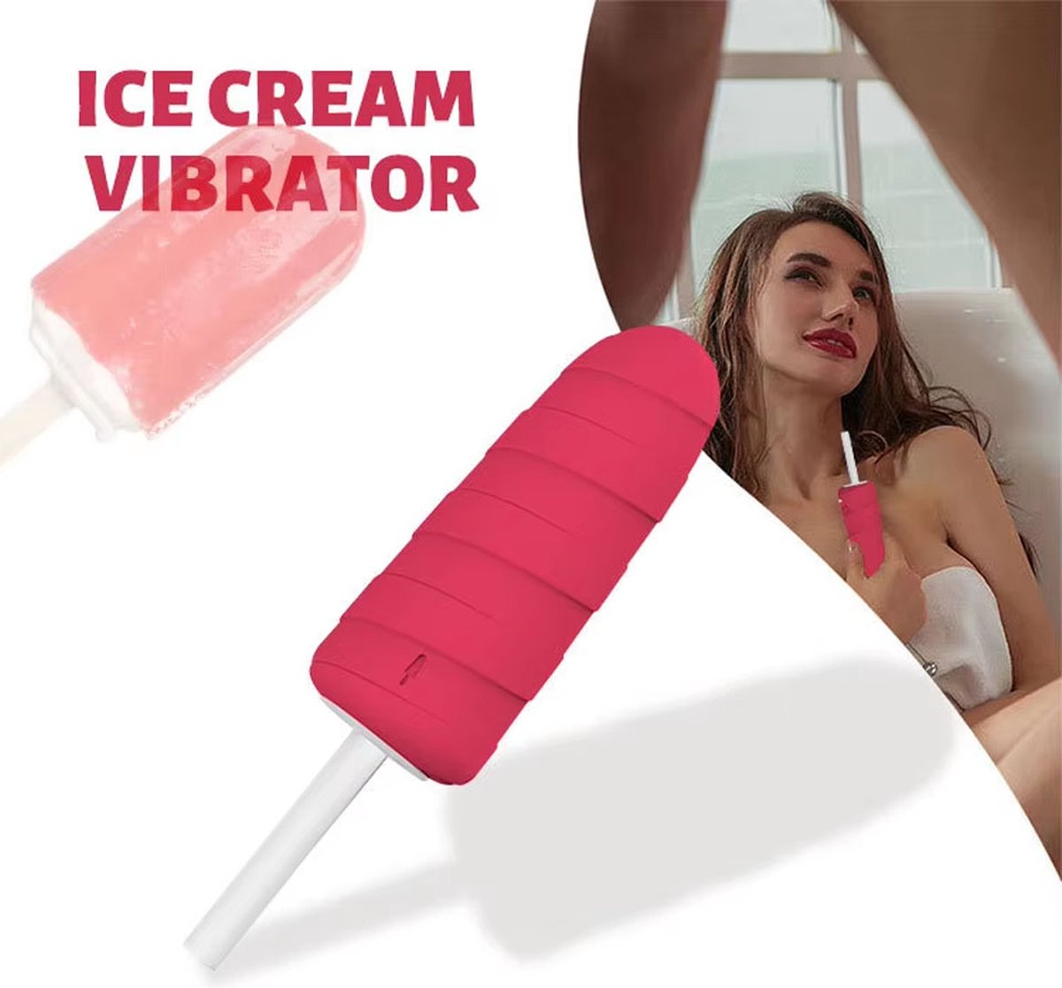 Goedkoopste Vibrator Lollipop - 10 vibratiestanden - Clitoris en G-spot - USB Oplaadbaar