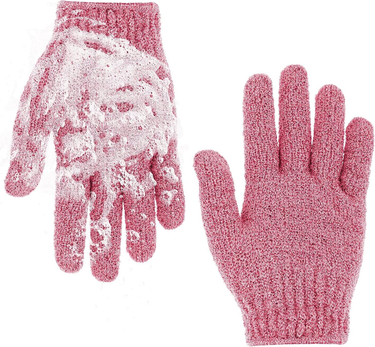 Goedkoopste Scrubhandschoen Verwijder dode Huidcellen - Huidscrubber - Douchehandschoen - Washand - Body Scrub Glove - van Heble®