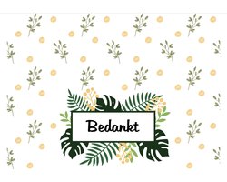 Sluit wikkels voor A6 zakjes tropical bedankt 50 stuks | cadeau wikkels personeel bedrijven en scholen