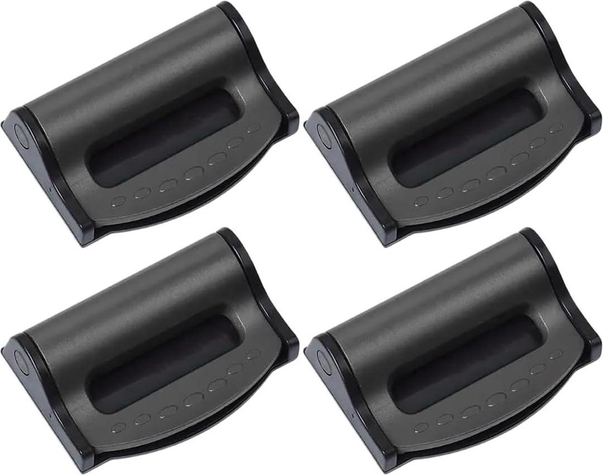ZOOENIE 2 stuks autostoel gordelverstelaar locator stopper, veiligheidsgordel clips | Smart Adjust stoelgordels om te ontspannen, gordstopper/gordelclip, eenvoudige bevestiging (zwart