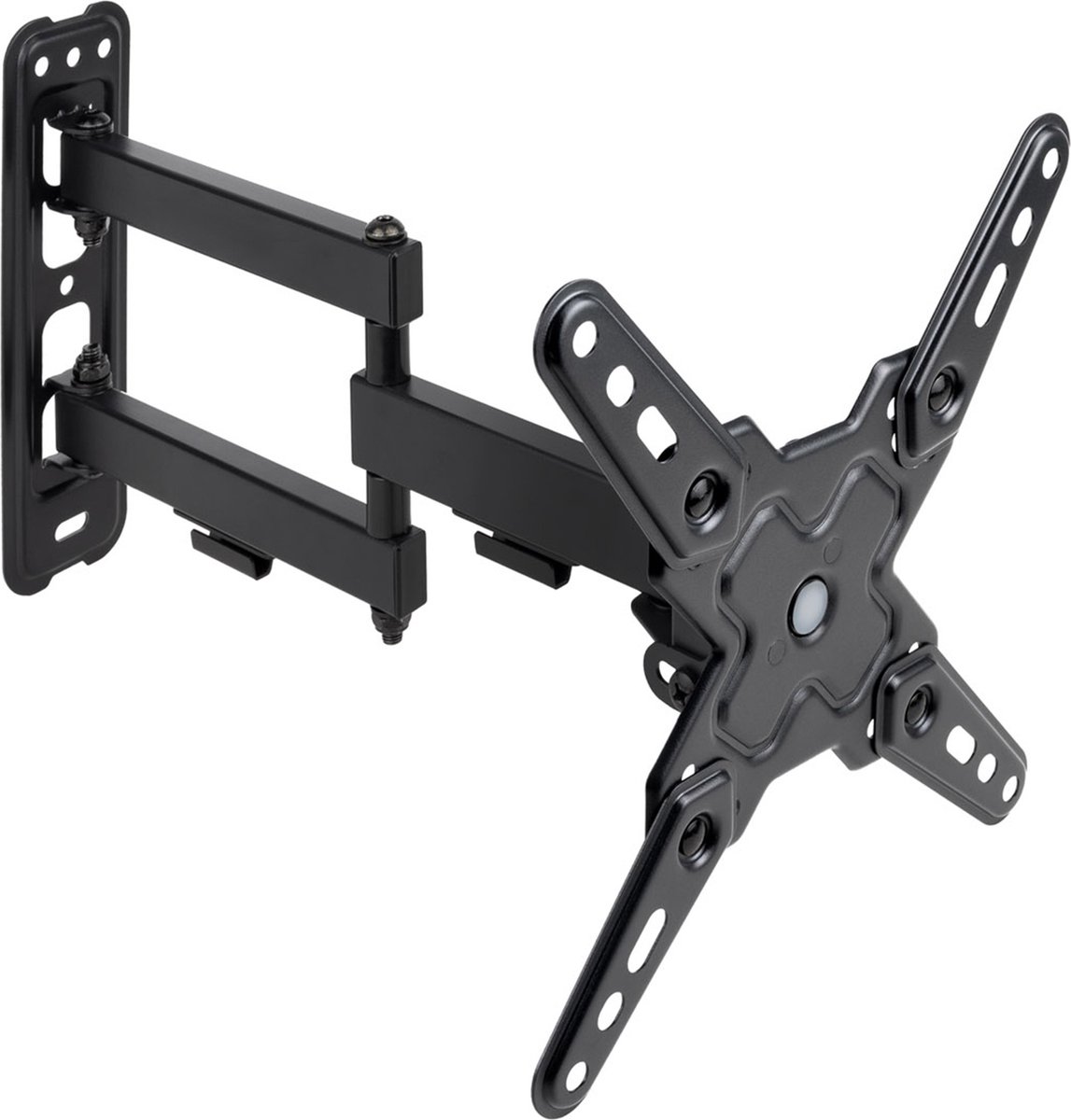 BeMatik - LCD-scherm muurbeugel voor 13"- 43" TV scharnierend 66-370 mm