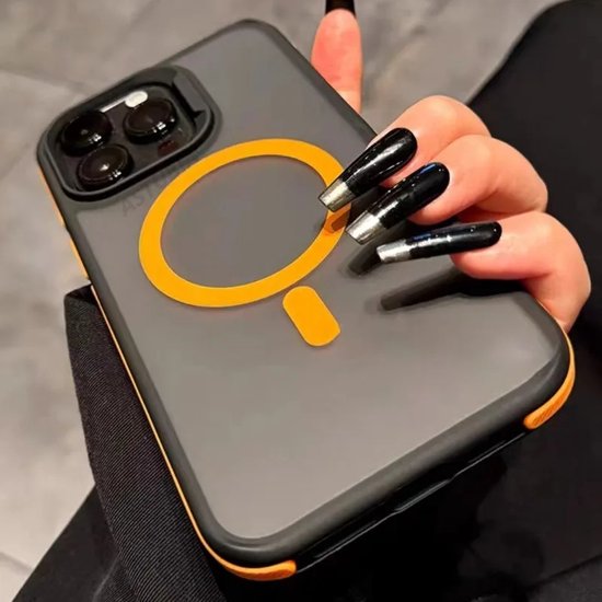 Bord Bumper magnétique pour pare-chocs – Coque translucide adaptée pour iPhone 16 Pro Max avec Protection résistante aux empreintes digitales, coque pour smartphone résistante aux chocs et aux rayures