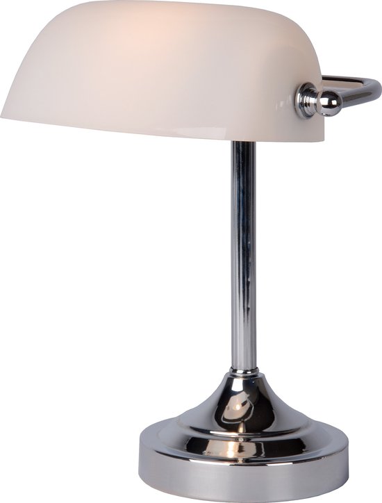 Lucide BANKER - Bureaulamp - 1xE14 - Chroom