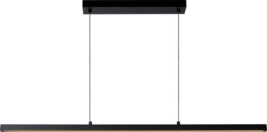 Lucide SIGMA - Hanglamp - LED Dimbaar - 1x30W 2700K - Zwart | bol