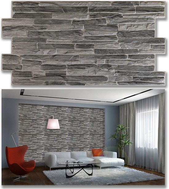 ca. 4 m²/10 stuks 3D PVC TEGELS wandpanelen wandbekleding muur panele 3D wall panels PVC