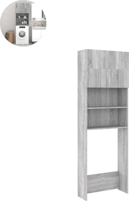 Signature Home Zwaar Wasmachine ombouw rek - Wasmachine rek duifgrijs