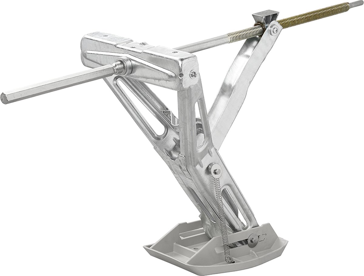 ProPlus Caravanhoeksteun met Verlengd Uitdraaimechanisme - Uitdraaisteun - Opdraaisteun - Caravansteun - Steunpoot - Kantelbare Voet - 1000 kg Draagvermogen - Compact - Hoeksteun aanhangwagen 605x280 mm H:470 mm
