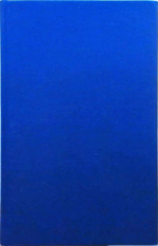 Blauw boek zonder afbeeldingen of tekst.