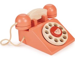 Mentari Rollenspel: RING RING TELEFOON 15x12,5x8,5cm, in hout, in doos, 2+