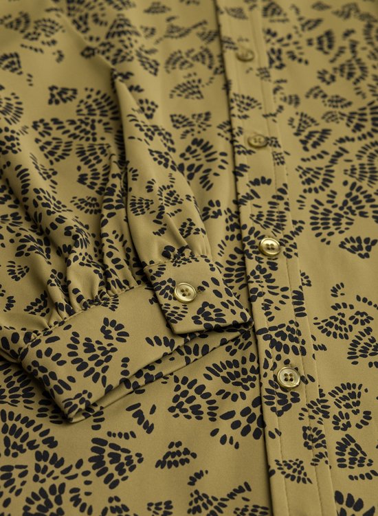 YESTA Vedita Essential Tops - Avocado Green/Black - maat 0(46)