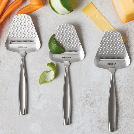 Boska Kaasschaaf Monaco+ - Design kaasschaaf - Award winnaar - Kaasschaaf voor harde kaas - RVS - Vaatwasserbestendige kaasschaaf - Cadeautip - Keukengerei - Keuken accessoires - Levenslange garantie