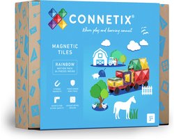CONNETIX - Magnetisch Tegels - Regenboog Bewegingspakket - 24 Stuks - Magnetisch Speelgoed
