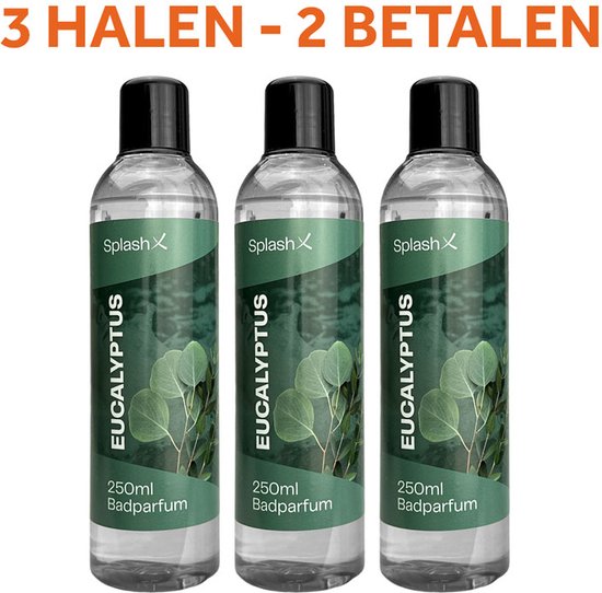 Splash-X spa geur eucalyptus 250 ml (3 halen - 2 betalen) - Splash-X - €39,90
