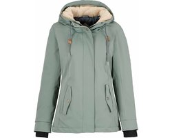 BJØRNSON Agneta Regenjas / Winterjas Dames - Waterdicht - Maat 38 - Dennengroen