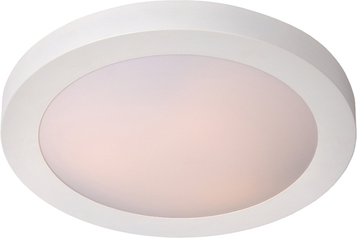 Lucide plafonnire Fresh E27 27 cm wit