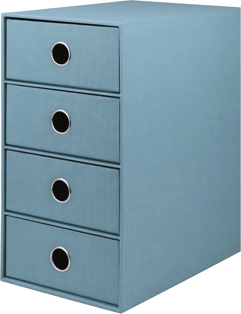Image of 4-ladebak voor DIN A5 met grijpgat - Denim - Compacte opbergoplossing