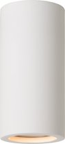 Lucide GIPSY - Plafondspot (Plafondlamp) - Ø 7 cm - 1xGU10 (MR16) - Wit - Japandi