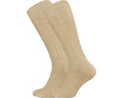 Tiroler Sokken Dames/Heren maat 39/42 - Oktoberfest Kousen Beige