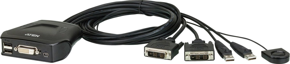 Aten CS22D Zwart KVM-switch
