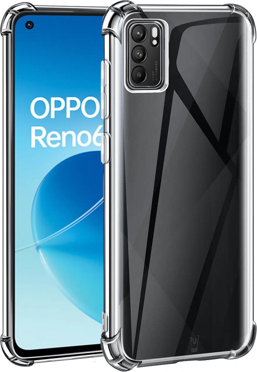 Hoesje geschikt voor Oppo Reno 6 5G - Shockproof Transparant Back Cover Case